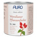 AURO Wandlasur-Pflanzenfarbe, Ipiak-Rot (Gelbton) Nr. 360-21 0,75l