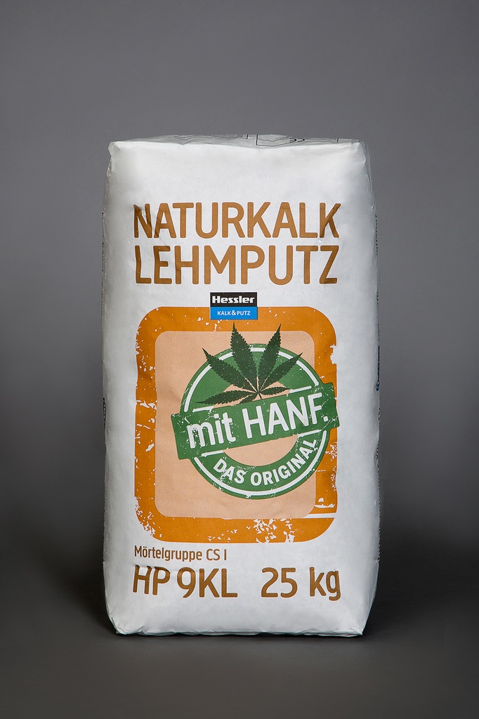 Hessler HP 9 KL Kalk Lehm Hanf Putz 2 mm, 25 kg