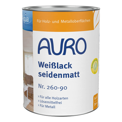 AURO Weißlack seidenmatt 10l