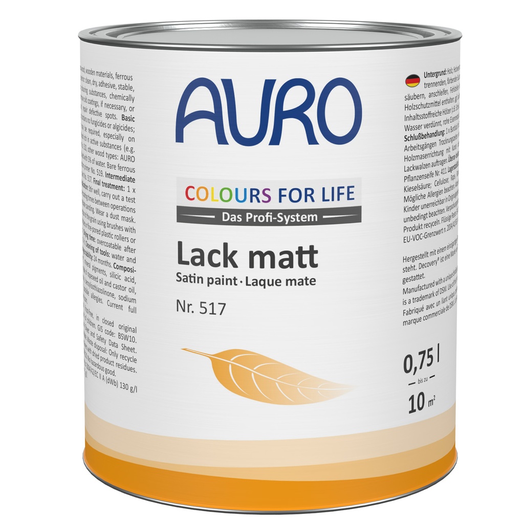 AURO CfL Lack matt Nr. 517  0,375l
