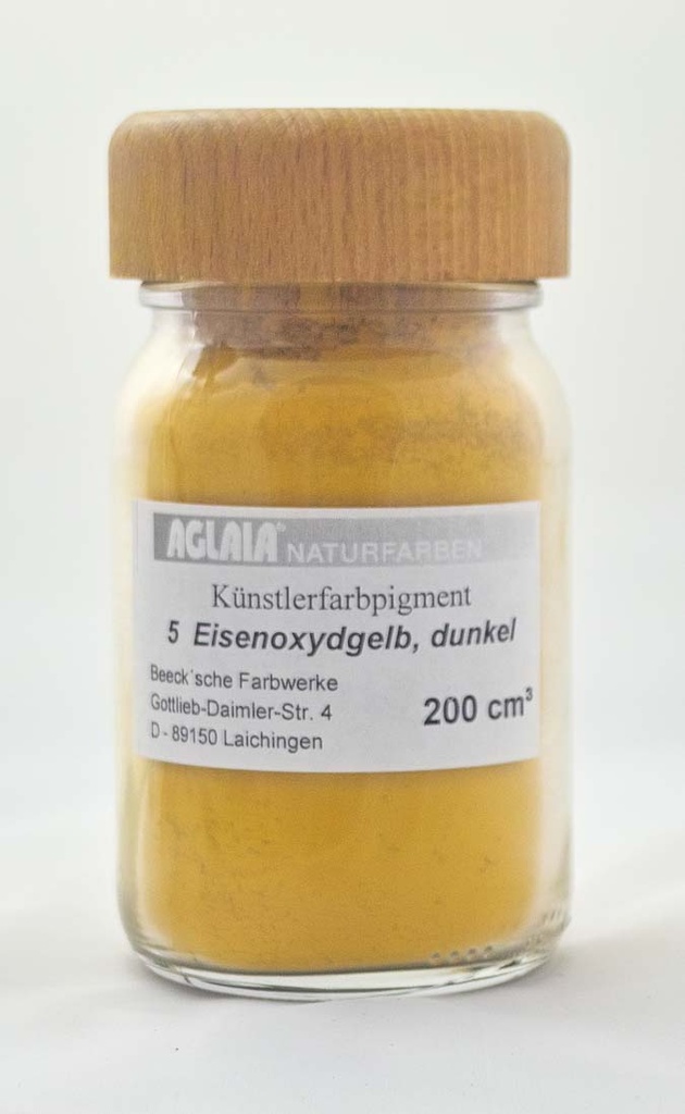 Aglaia Künstlerfarbe Nr. 5, Eisenoxidgelb, dunkel 100 ccm