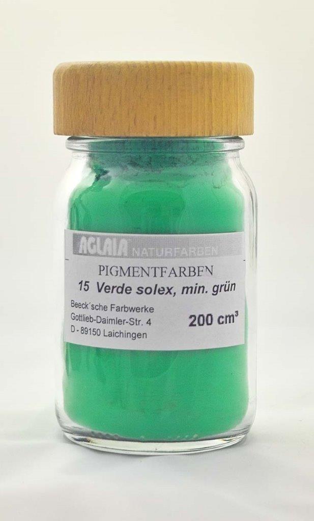 Aglaia Künstlerfarben, Nr. 15, verde solex, mineralisch grün 100 cm³
