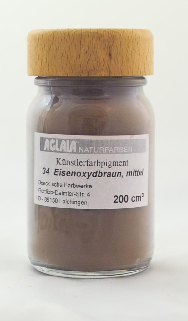 Aglaia Pigment, Nr.34, Eisenoxidbraun mittel 50 cm³