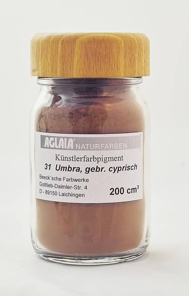 Aglaia Pigment, Nr.31, Umbra gebr. cyprisch 50 cm³