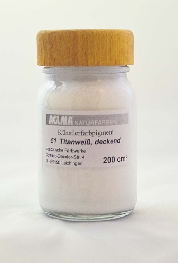 Aglaia Pigment, Nr.51, Titanweiß 50 cm³