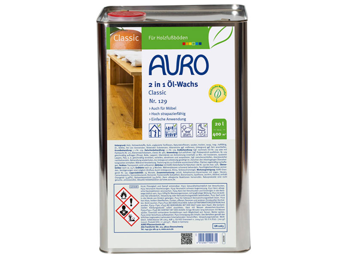 AURO 2in1 Öl-Wachs Classic Nr.129 in 20L