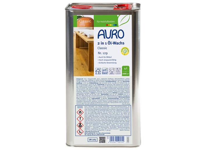 AURO 2in1 Öl-Wachs Classic Nr.129 in 5L