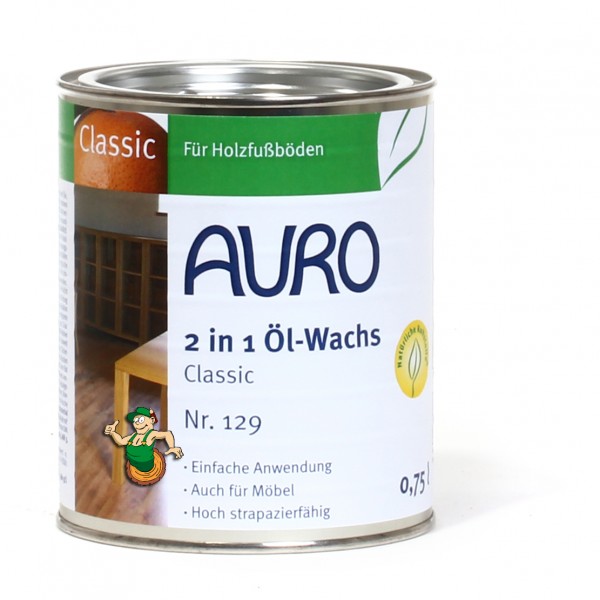 AURO 2in1 Öl-Wachs Classic Nr.129 in 0,75L