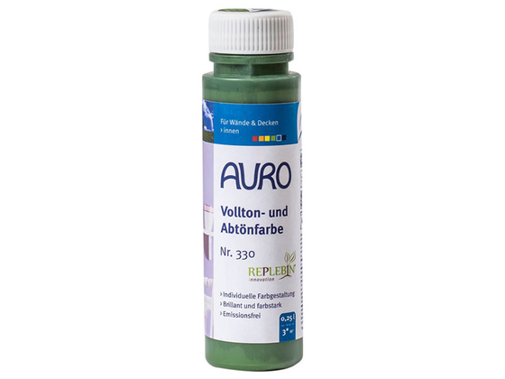 AURO Abtönfarbe , Chromoxid-Grün Nr. 330-60 0,5l