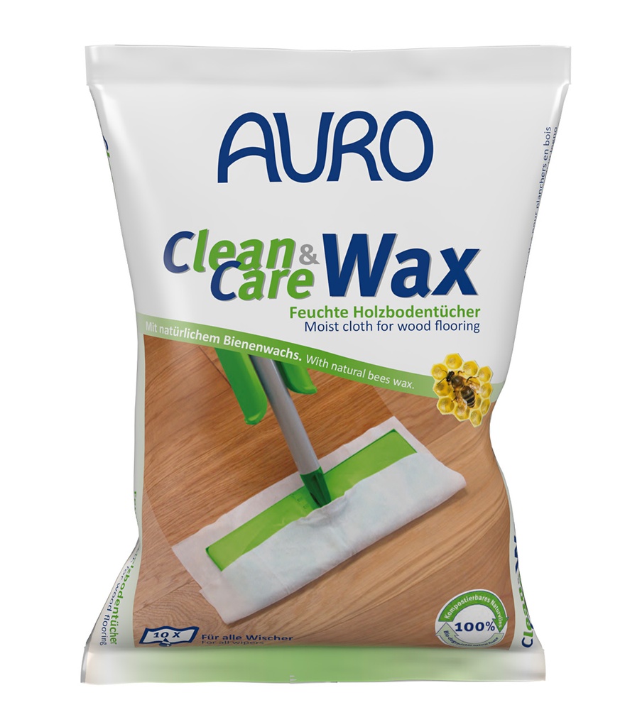 AURO Clean & Care Wax – Feuchte Holzbodentücher Nr. 680