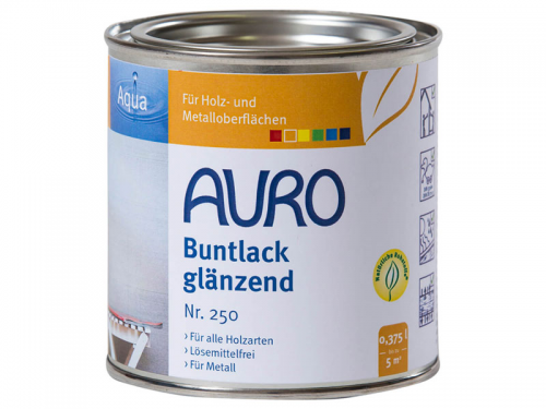 AURO Buntlack glänzend ocker-gelb, 0,375l