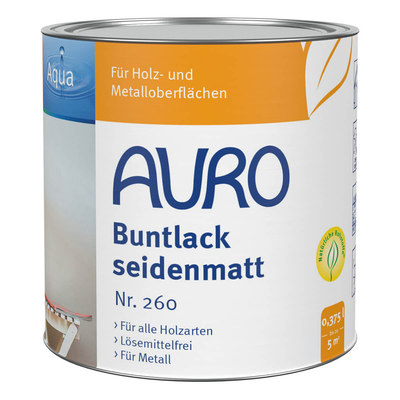 AURO Buntlack seidenmatt Englisch-Rot Nr. 260-33 0,375l