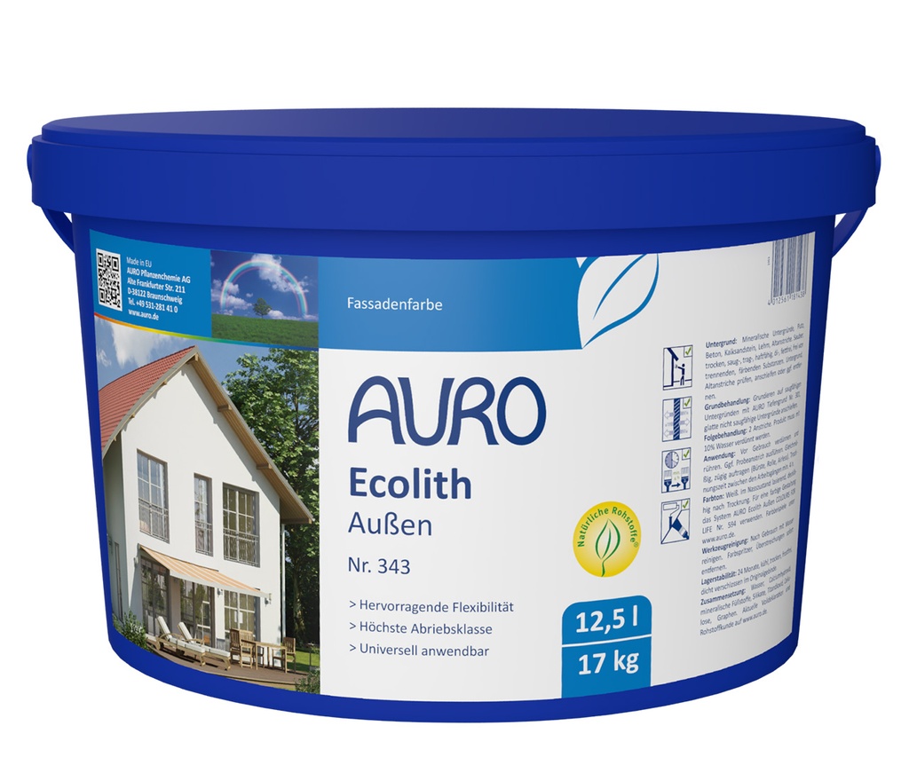 AURO Ecolith Außen Nr. 343 Weiß 12,5 l