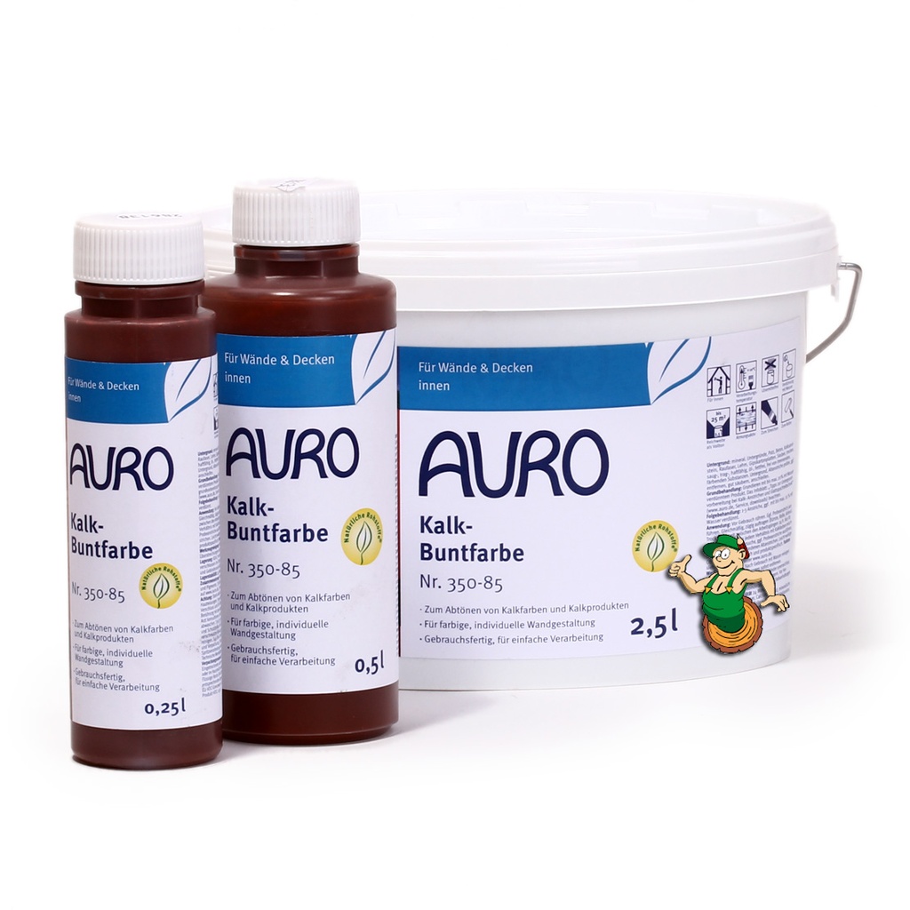 AURO Kalk-Buntfarbe Braun 2,5l