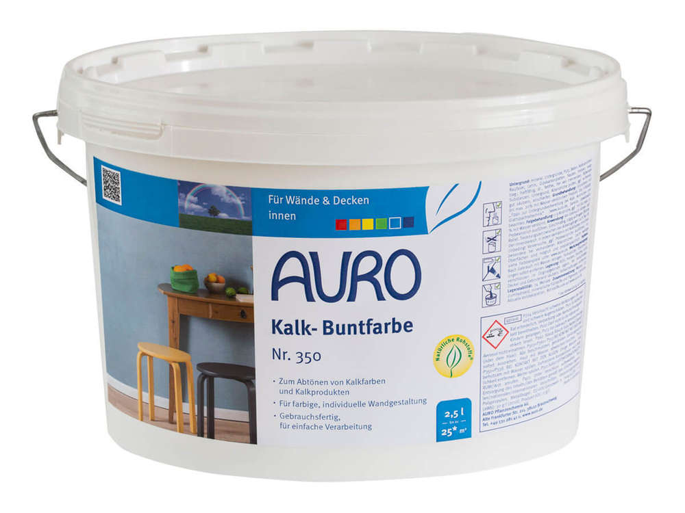 AURO Kalk-Buntfarbe Oxid-Rot 2,5l