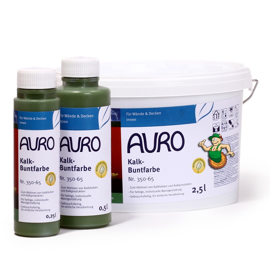 AURO Kalk-Buntfarbe Grün 2,5l