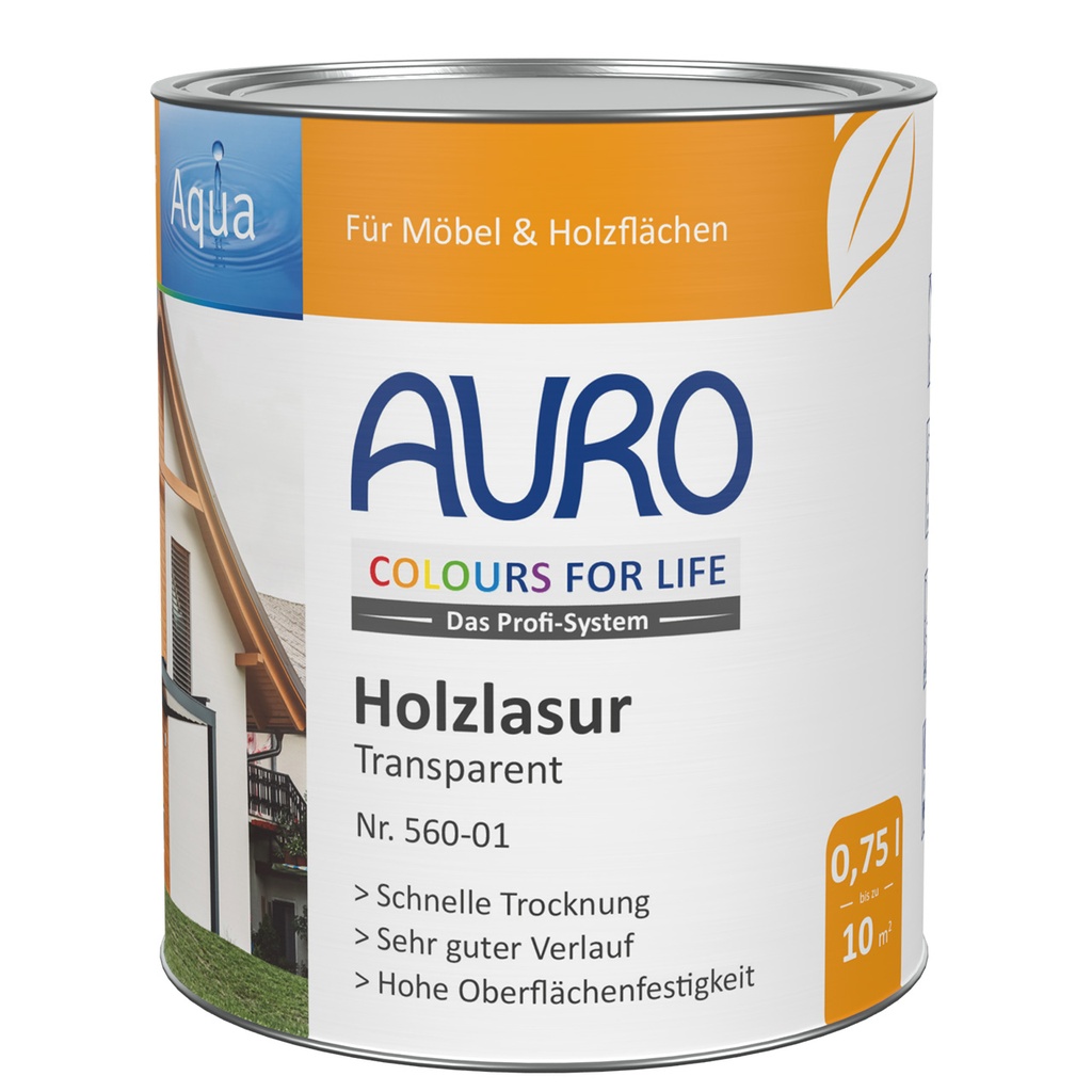 AURO CfL Holzlasur transparent Nr. 560-01  0,75 l