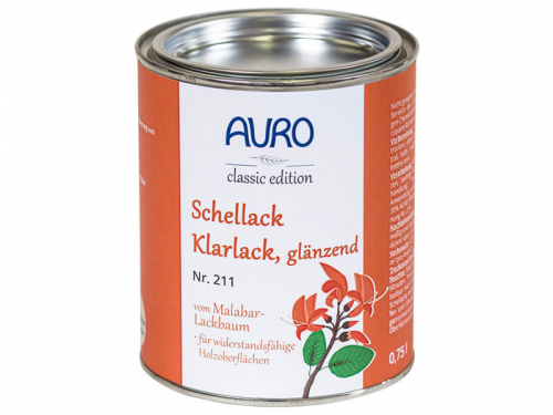 AURO Schellack-Klarlack glänzend Nr. 211 0,75l