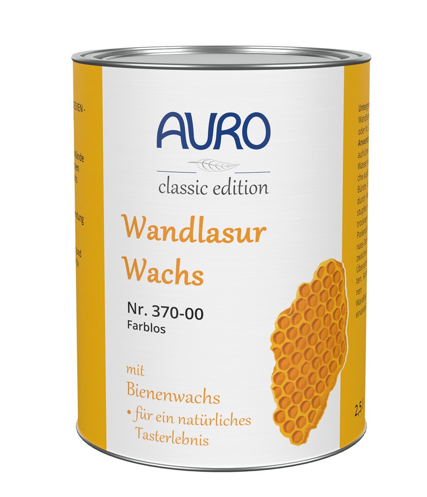 AURO Wandlasur-Wachs, farblos Nr. 370-00 2,5l