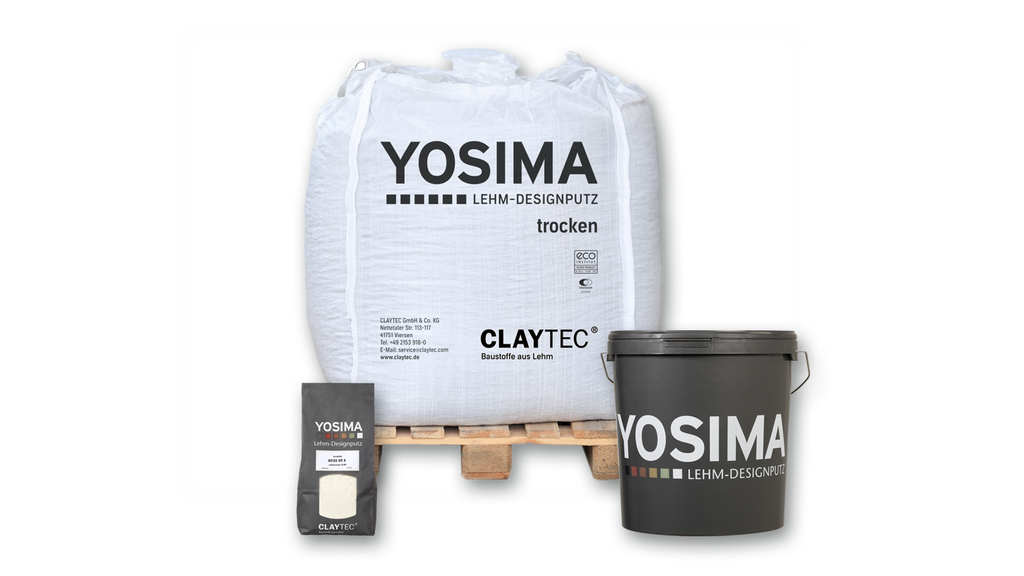 Yosima WE 0 - weißer Lehmfeinputz, 1500 kg