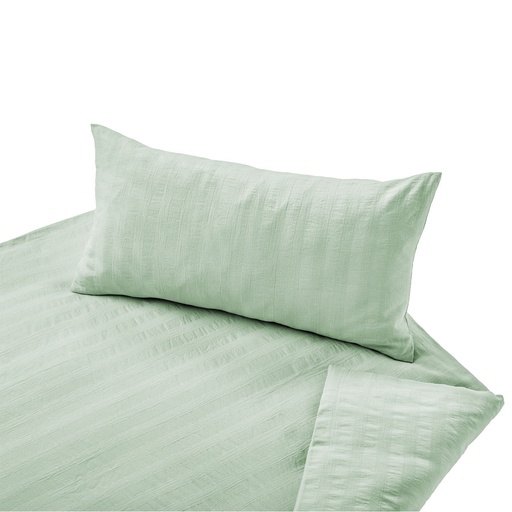 [CSCR-G001-I089] Cotonea Bio Crinkle-Bettwäsche, Salbei 135x200/80x80 cm