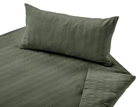 [CSCR-G001-K531] Cotonea Bio Crinkle-Bettwäsche, Avocado, 135x200 + 80x80 cm