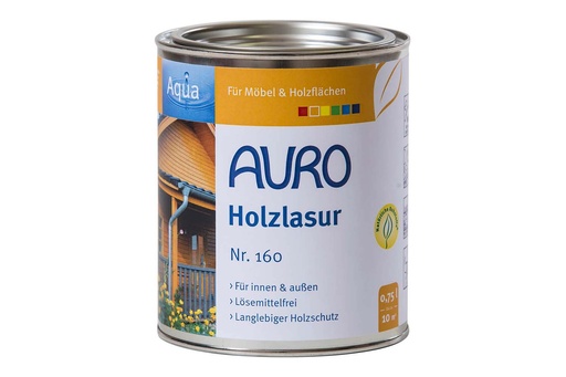[FU160xx007] AURO Holzlasur Aqua Nr. 160 |  0,75l