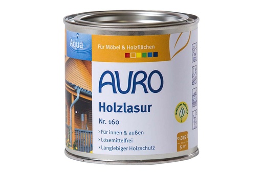 [FU160xx003] AURO Holzlasur Aqua Nr. 160 |  0,375l