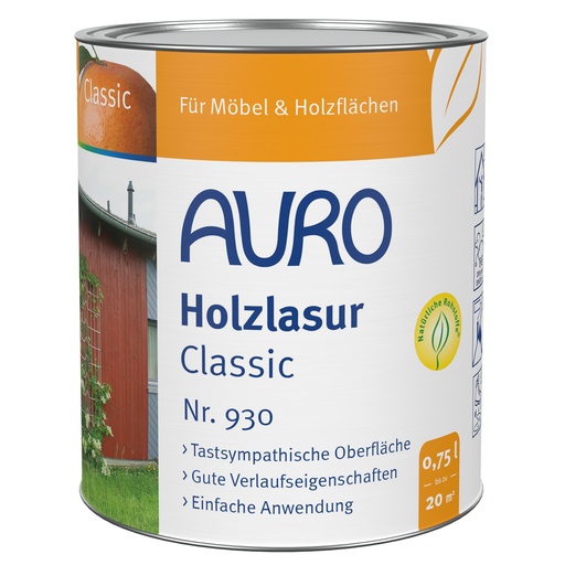 [FU930xxxx25] AURO Holzlasur Classic Nr. 930  2,5l