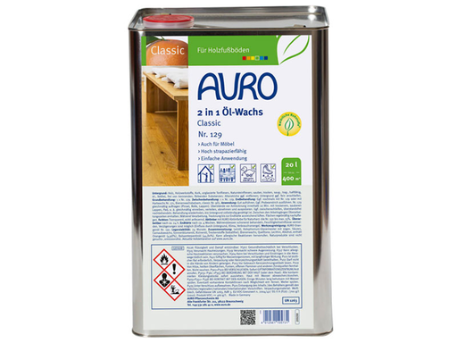 [FU129200] AURO 2in1 Öl-Wachs Classic Nr.129 in 20L