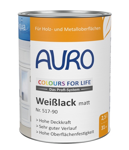 [FU51790025] AURO CfL Weißlack matt Nr. 517-90 2,5l