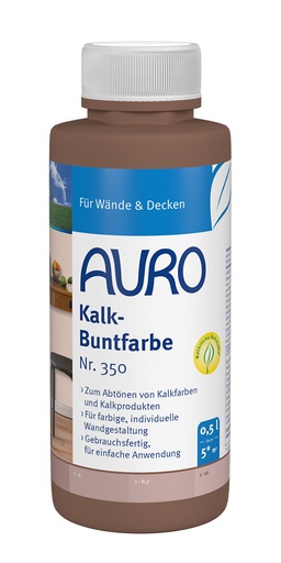 [FU35085005] AURO Kalk-Buntfarbe Braun, Nr. 350-85 0,5l