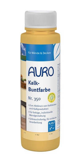 [FU35005002] AURO Kalk-Buntfarbe Gelb 0,25l