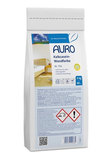 [FU751030] AURO Kalkcasein-Wandfarbe 3 kg