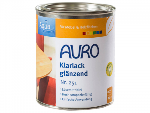 [FU25100007] AURO Klarlack glänzend Nr. 251 0,75 Liter