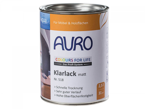 [FU51800025] AURO CfL Klarlack matt Nr. 518 2,5l