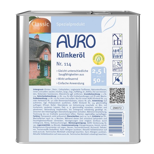 [FU11400025] AURO Klinkeröl 2,5l