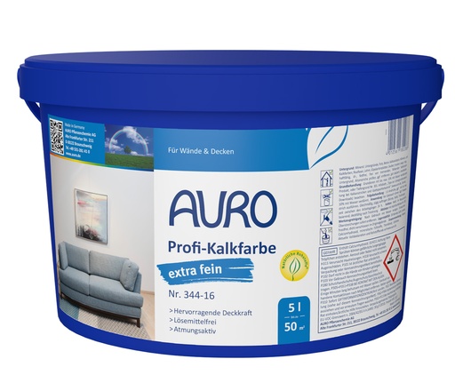 [FU34400050E] AURO Profi-Kalkfarbe *extra fein* 5l