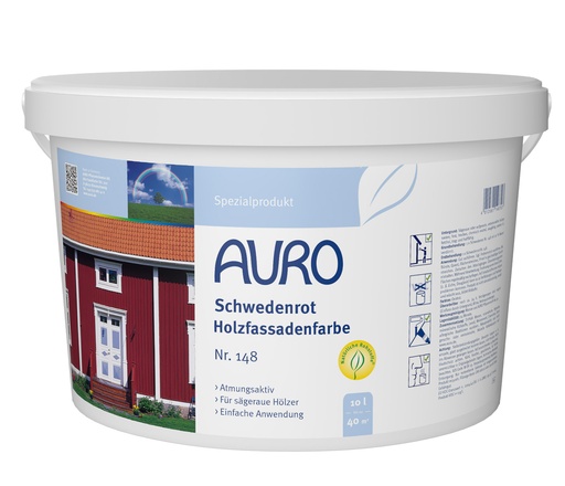 [FU14800100] AURO Schwedenrot Holzfassadenfarbe 10l