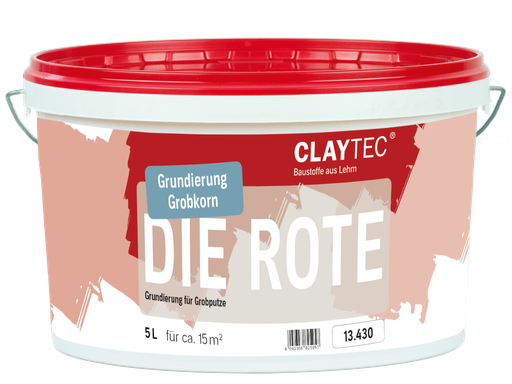 [CL13430] Claytec Grundierung DIE ROTE, grob, 5l-Eimer