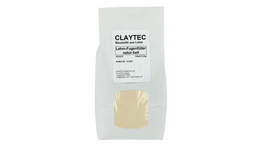 [CL13521] Claytec Lehm-Fugenfüller, natur-HELL | 1,5kg