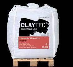 [CL05032] Claytec Lehmputz Mineral 20, TROCKEN, 1,0t Big-Bag